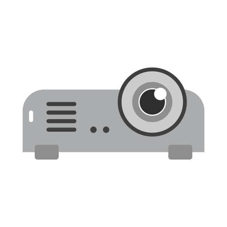 projector flat clipart vector illustrationのイラスト素材