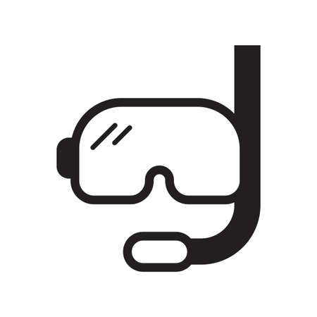 diving mask icon vector sign designのイラスト素材