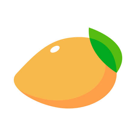 mango flat clipart vector illustrationのイラスト素材
