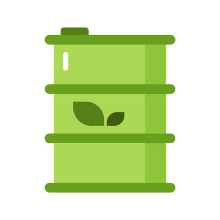 bio fuel flat clipart vector illustrationのイラスト素材