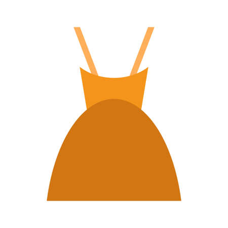 dress flat clipart vector illustrationのイラスト素材