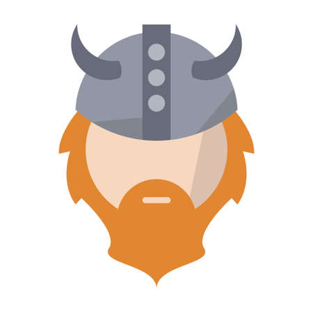 viking flat clipart vector illustrationのイラスト素材
