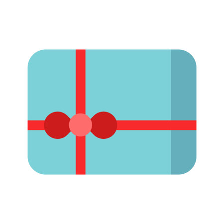 gift card flat clipart vector illustrationのイラスト素材