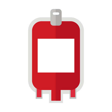 blood bag flat clipart vector illustrationのイラスト素材