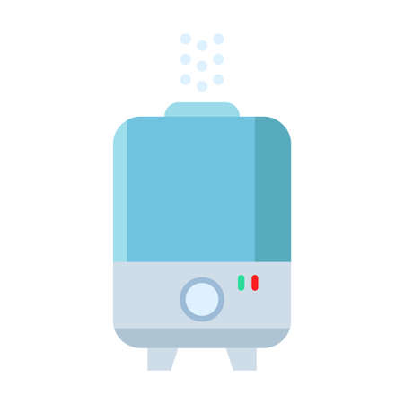 liquid humidifier flat clipart vector illustrationのイラスト素材