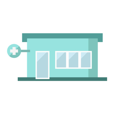 pharmacy flat clipart vector illustrationのイラスト素材