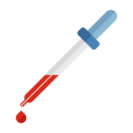 pipette flat clipart vector illustrationのイラスト素材