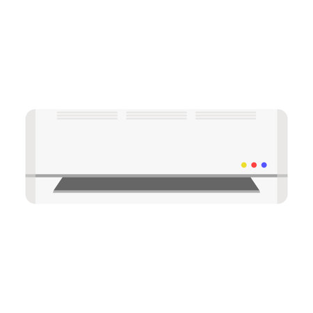 air conditioner flat clipart vector illustrationのイラスト素材