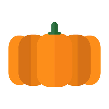 pumpkin flat clipart vector illustrationのイラスト素材