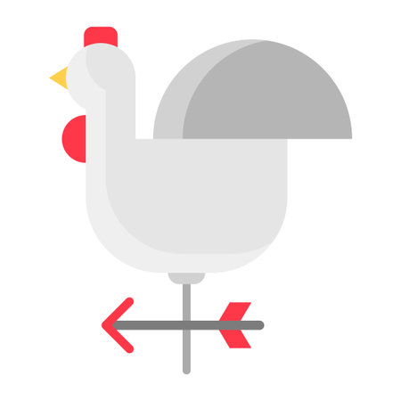 wind vane flat clipart vector illustrationのイラスト素材