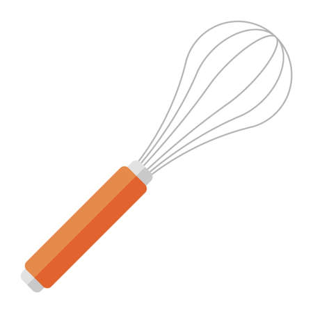 whisk flat clipart vector illustrationのイラスト素材