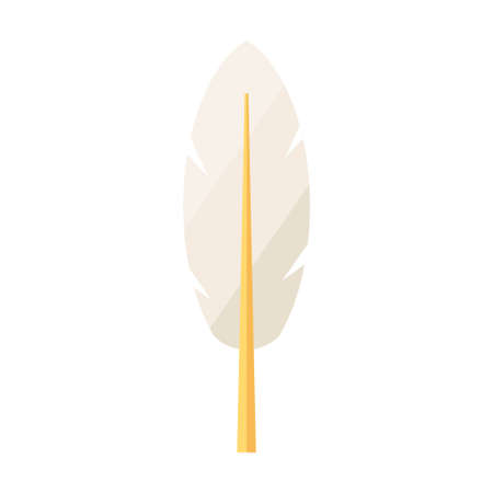 feather flat clipart vector illustrationのイラスト素材