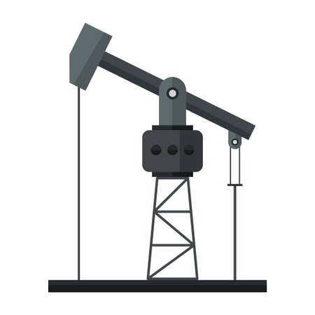 oil equipment flat clipart vector illustrationのイラスト素材
