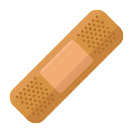 bandage plaster flat clipart vector illustrationのイラスト素材