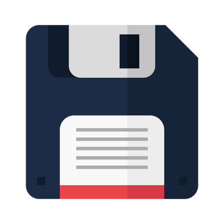 floppy disk flat clipart vector illustrationのイラスト素材