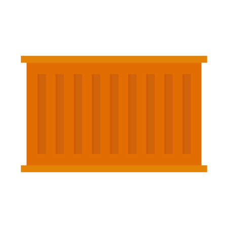 container flat clipart vector illustrationのイラスト素材