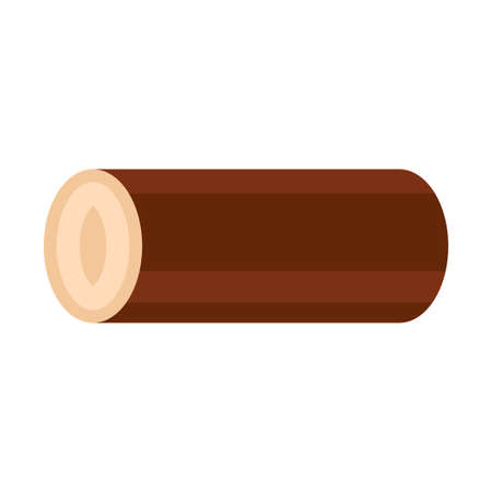 tree trunk flat clipart vector illustrationのイラスト素材