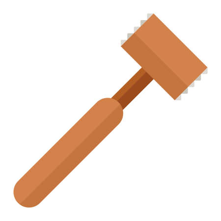 meat tenderizer flat clipart vector illustrationのイラスト素材