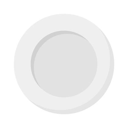 plate flat clipart vector illustrationのイラスト素材