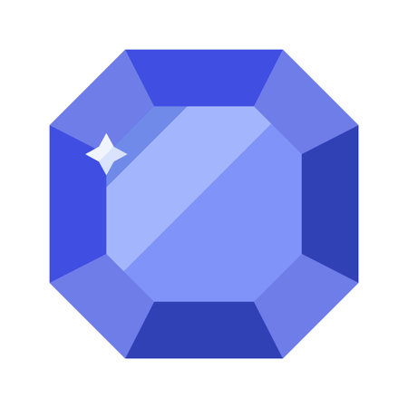 sapphire flat clipart vector illustrationのイラスト素材