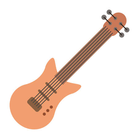 electric guitar clip art vector illustrationのイラスト素材
