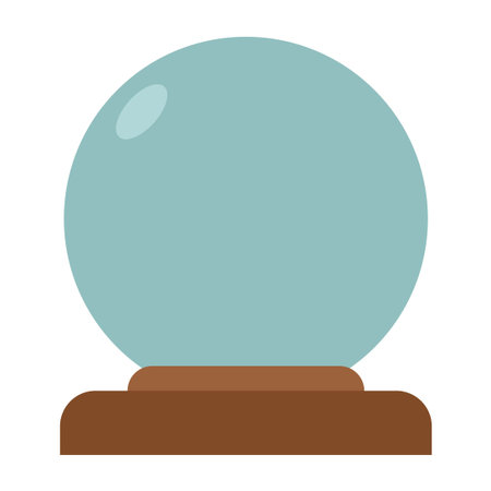 crystal ball clip art vector illustrationのイラスト素材