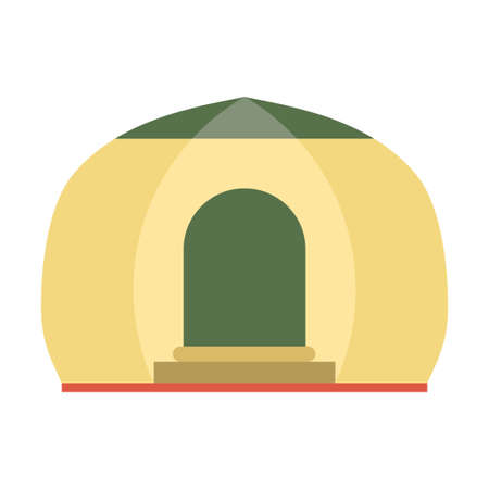 camping tent clip art vector illustrationのイラスト素材