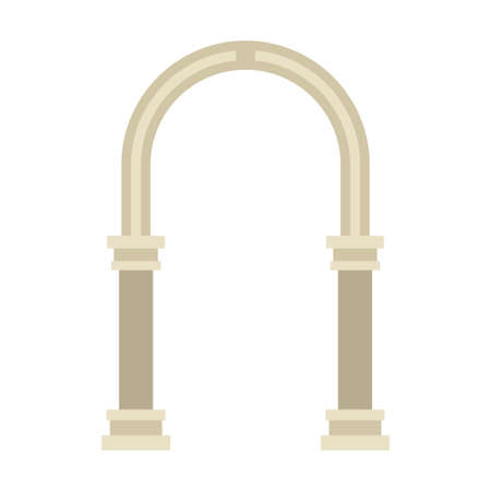 classic arch clip art vector illustrationのイラスト素材