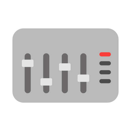 sound mixer clip art vector illustrationのイラスト素材