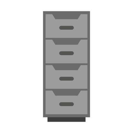 file cabinet clip art vector illustrationのイラスト素材