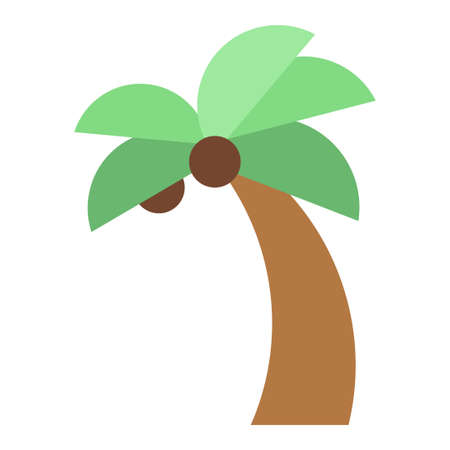 tropical palm clip art vector illustrationのイラスト素材