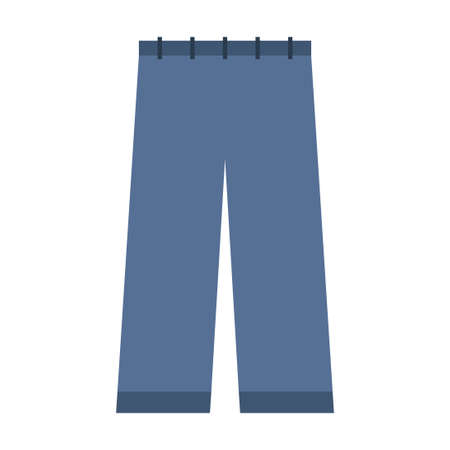 jeans flat clip art vector illustrationのイラスト素材