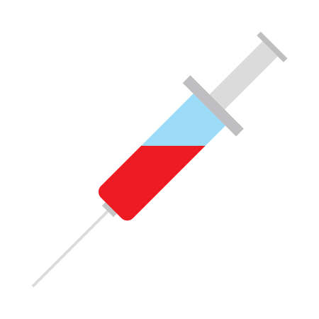 blood syringe clip art vector illustrationのイラスト素材