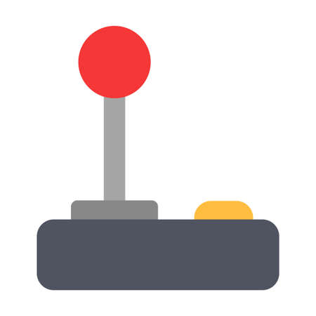 retro joystick clip art vector illustrationのイラスト素材