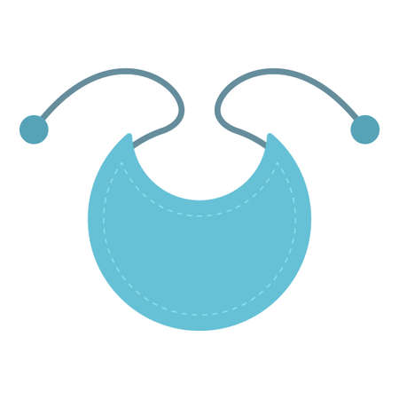 baby bib clip art vector illustrationのイラスト素材