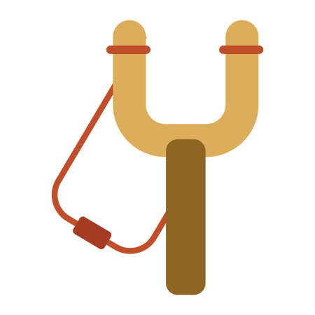 slingshot clip art vector illustrationのイラスト素材