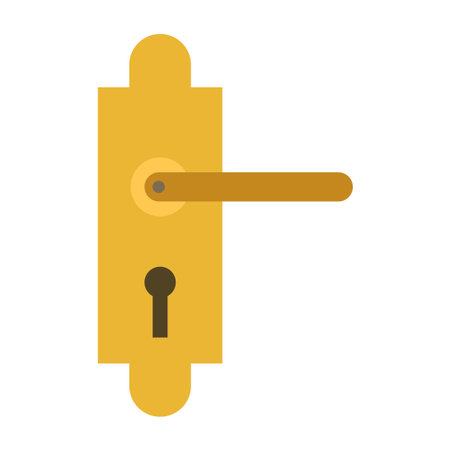 door handle clip art vector illustrationのイラスト素材