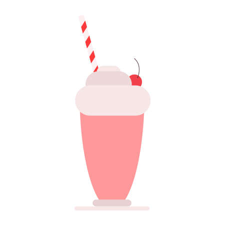 milkshake clip art vector illustrationのイラスト素材