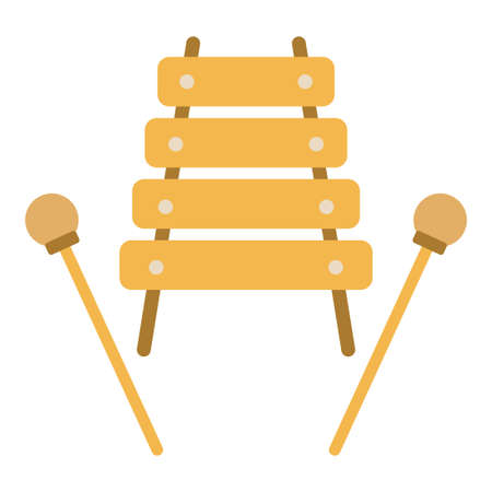 xylophone clip art vector illustrationのイラスト素材