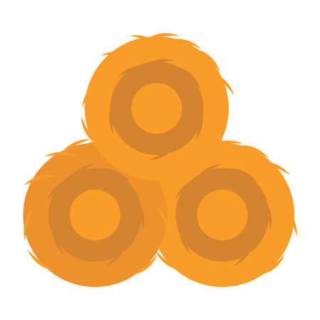 haystack flat clip-art vector illustrationのイラスト素材