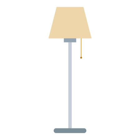 floor lamp flat clip-art vector illustrationのイラスト素材