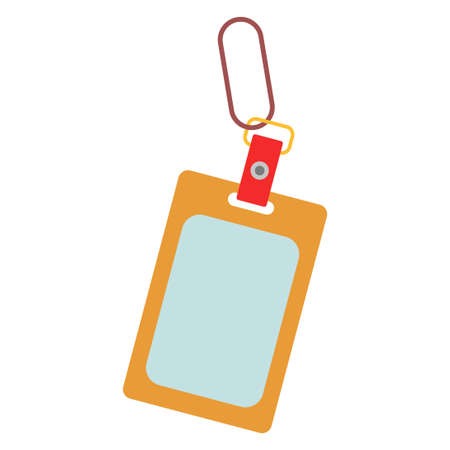 tag luggage flat clip-art vector illustrationのイラスト素材