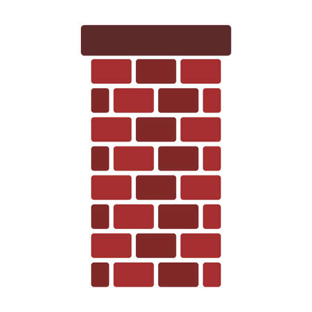chimney flat clip-art vector illustrationのイラスト素材