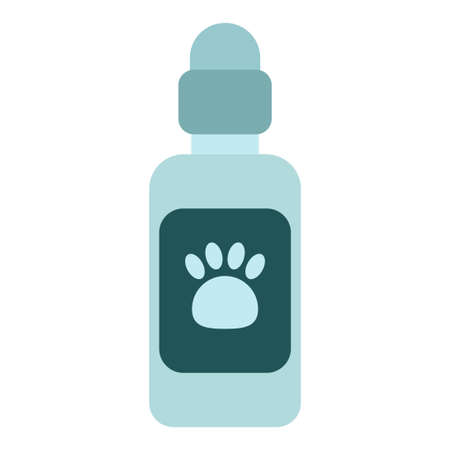 pet shampoo flat clip-art vector illustrationのイラスト素材