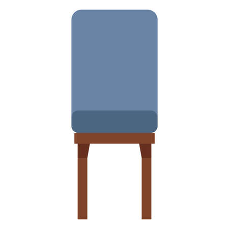 dining chair flat clipart vector illustrationのイラスト素材