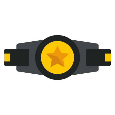 boxing belt flat clip art vector illustrationのイラスト素材