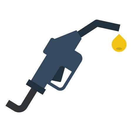 gasoline pump flat clip art vector illustrationのイラスト素材