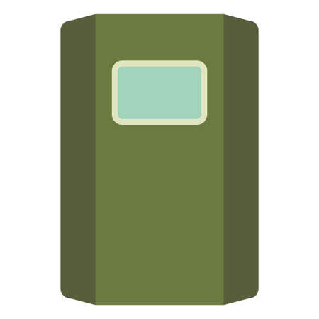 police riot shield flat clip art vector illustrationのイラスト素材