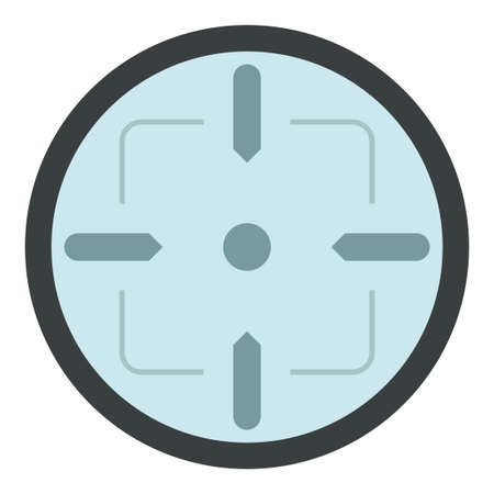 sniper aim flat clip art vector illustrationのイラスト素材