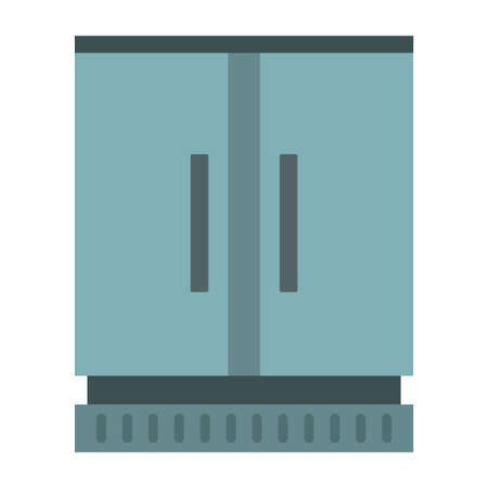 commercial freezer flat clipart vector illustrationのイラスト素材